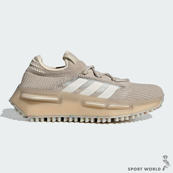 Adidas 女鞋 休閒鞋 避震 厚底 NMD_S1 卡其【運動世界】IE9551