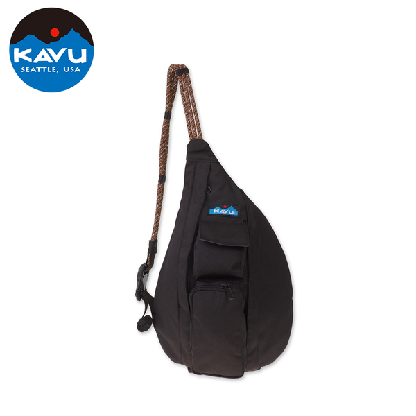 【西雅圖 KAVU】Mini Rope Sling 休閒肩背包 黑色 #9191