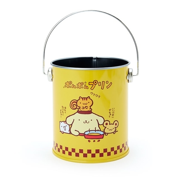 【震撼精品百貨】Pom Pom Purin 布丁狗~日本三麗鷗SANRIO 布丁狗迷你手提鐵製收納筒*14091