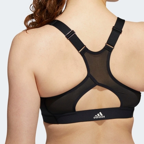 ADIDAS STRONGER FOR IT SHAPED BRA 女裝 運動內衣 慢跑 支撐 拉鍊 排汗 透氣 黑【運動世界】FJ7172 product thumbnail 9