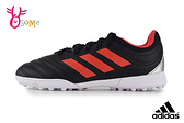 adidas童足球鞋COPA 19.3 TURF BOOTS碎釘足球鞋 室內外足球鞋 男童足球鞋 R9340#黑紅◆OSOME奧森鞋業