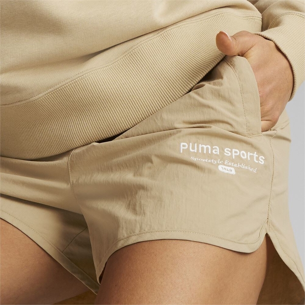 PUMA 短褲 流行系列 P.TEAM 卡其 休閒 短褲 女 62144184 product thumbnail 6