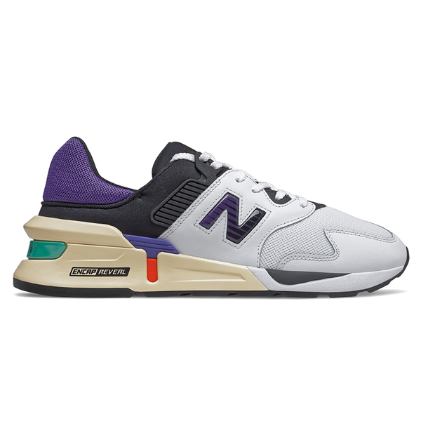 New Balance 997 男鞋 休閒 復古 ABZORB ENCAP REVEAL 白 紫【運動世界】MS997JEA