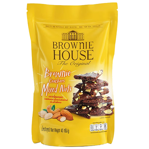 BROWNIE HOUSE布朗尼餅乾系列(原味/牛奶巧克力/白巧克力/綜合堅果/綜合水果)(40-45G/包)【愛買】 product thumbnail 5