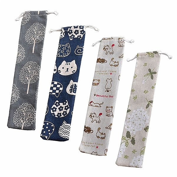 日式和風餐具收納束口袋(1入) 款式可選【小三美日】 DS016722