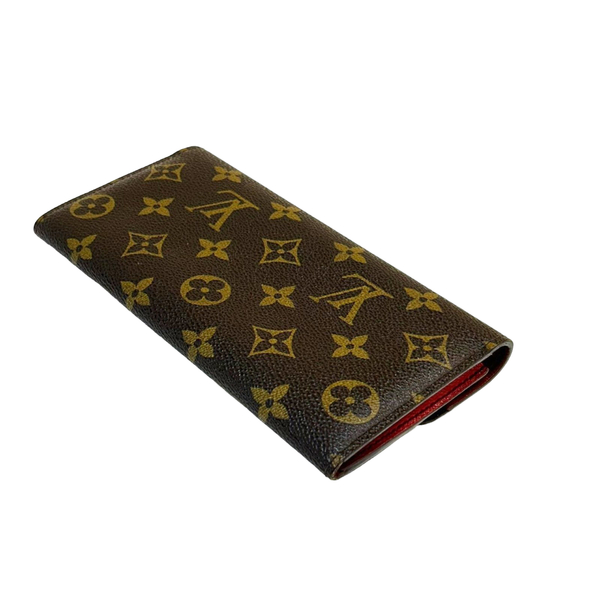 【二手名牌BRAND OFF】LOUIS VUITTON LV 路易威登 原花 PVC塗層帆布 Emilie 扣式長夾 M60136 product thumbnail 4