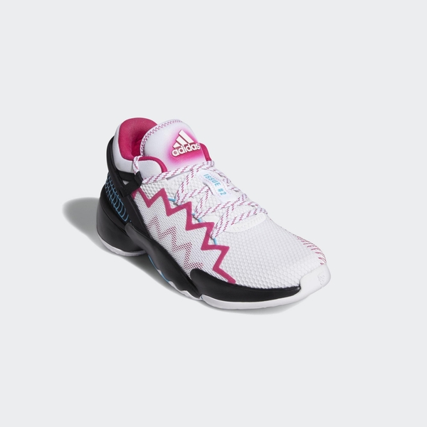 Adidas D.O.N. Issue 2 GCA 男款白粉黑三色運動籃球鞋 FZ1432 product thumbnail 4