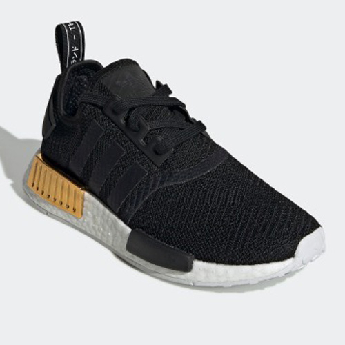 ADIDAS NMD_R1 女鞋 慢跑 休閒 BOOST 柔軟 支撐 黑 金【運動世界】EG6702 product thumbnail 4