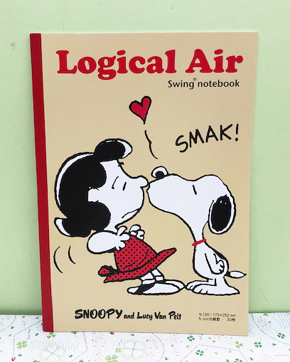 【震撼精品百貨】史奴比Peanuts Snoopy ~SNOOPY A4筆記本-米KISS#53489