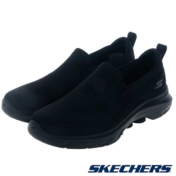 Skechers 男鞋 健走鞋 瑜珈鞋墊 GO WALK 7 黑【運動世界】216637BBK product thumbnail 3