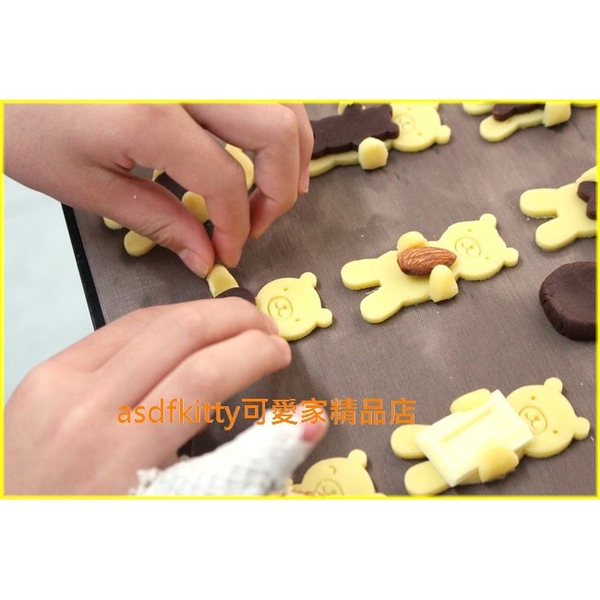 asdfkitty*日本製 貝印 COOKPAD餅乾壓模型-長手臂親子熊-鳳梨酥模型/起司壓模 product thumbnail 3