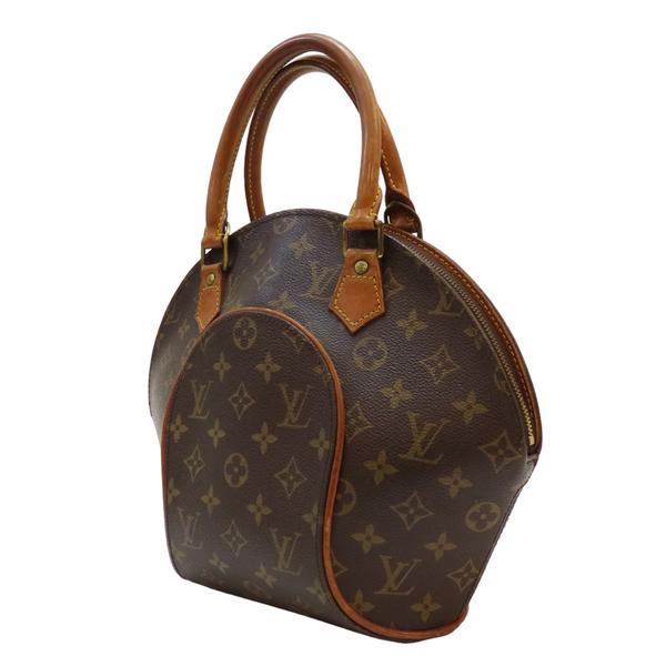 【二手名牌BRAND OFF】LOUIS VUITTON LV 路易威登 棕色 原花 塗層帆布 Ellipse 手提包 貝殼包 M51127 product thumbnail 3