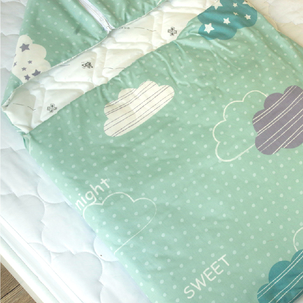 嬰兒睡袋 可機洗 100%純棉 日本專利防螨 可拆式內裏小被 四季皆適用 MIT台灣製造 寢居樂 product thumbnail 5