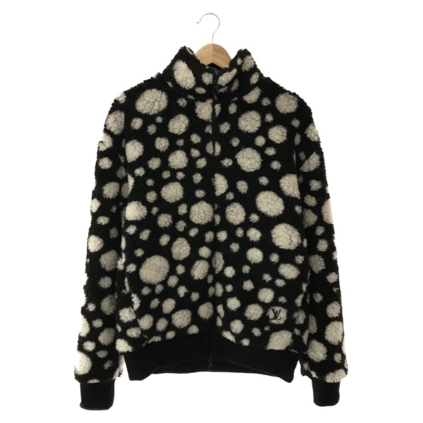 【二手名牌BRAND OFF】LOUIS VUITTON LV 路易威登 YK Infinity Dots Fleece 黑白色 外套 1AB6HF