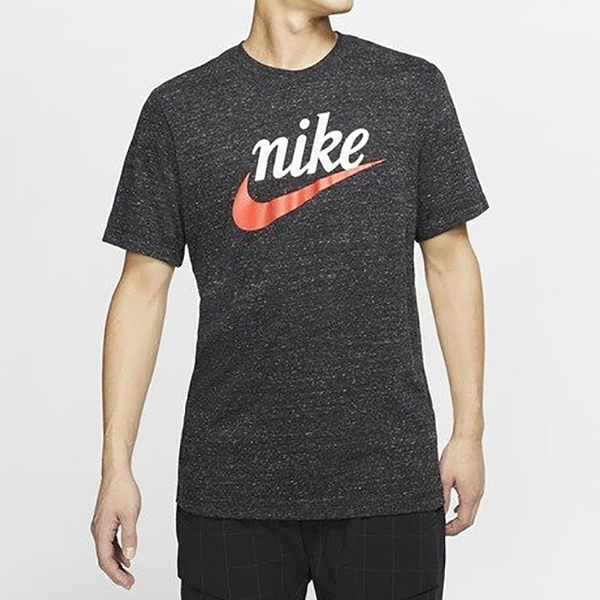 【五折出清】Nike Sportswear HERITAGE 男裝 短袖 短T 休閒 草寫 棉質 雪花 黑 【運動世界】CK2382-010