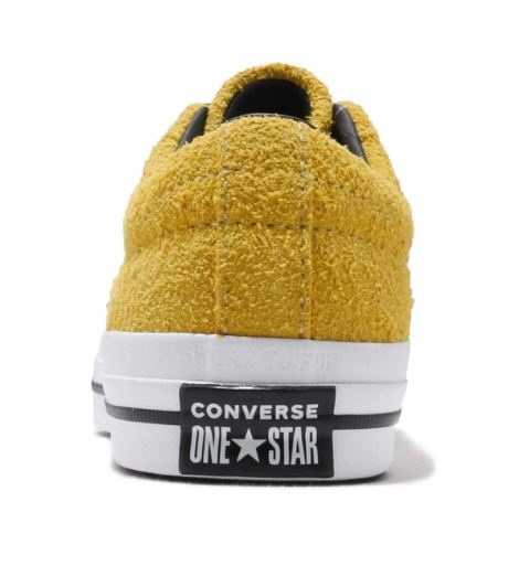 Converse 低筒休閒鞋 男女款帆布鞋 ONE STAR 麂皮 黃色 NO.163245C product thumbnail 4