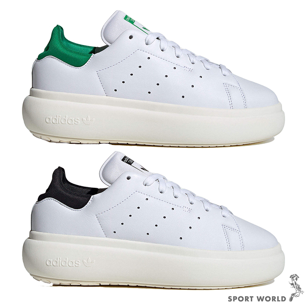 Adidas 休閒鞋 女鞋 厚底 STAN SMITH PF 白綠/白黑【運動世界】ID2786/IE0450