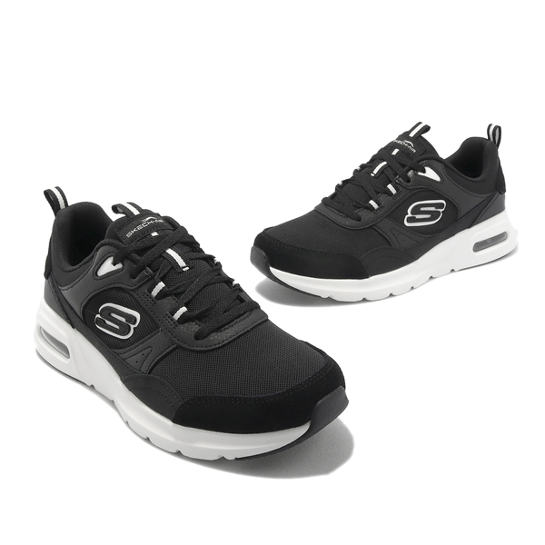 Skechers Skech Air Court Cool Avenue 黑 氣墊 記憶鞋墊 女休閒鞋 潮流鞋 百搭款 KAORACER 149947BKW product thumbnail 6