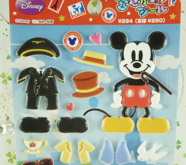 【震撼精品百貨】Micky Mouse_米奇/米妮 ~貼紙-換衣服 product thumbnail 2