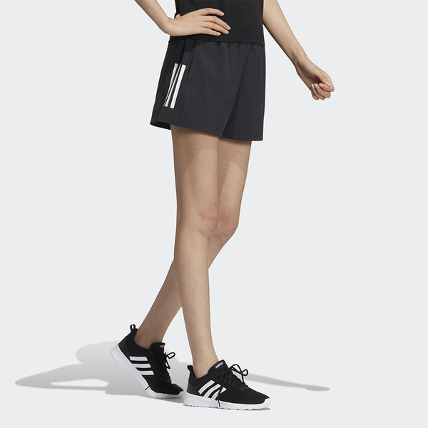 ADIDAS LOGO 女裝 短褲 休閒 健走 再生材質 兩側口袋 黑【運動世界】HF2470 product thumbnail 4