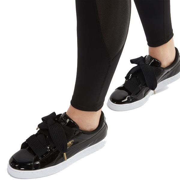 Puma Patent 黑色 女款 板鞋 滑板鞋 運動鞋 休閒鞋 漆皮鞋面 復古 緞帶鞋 36307301