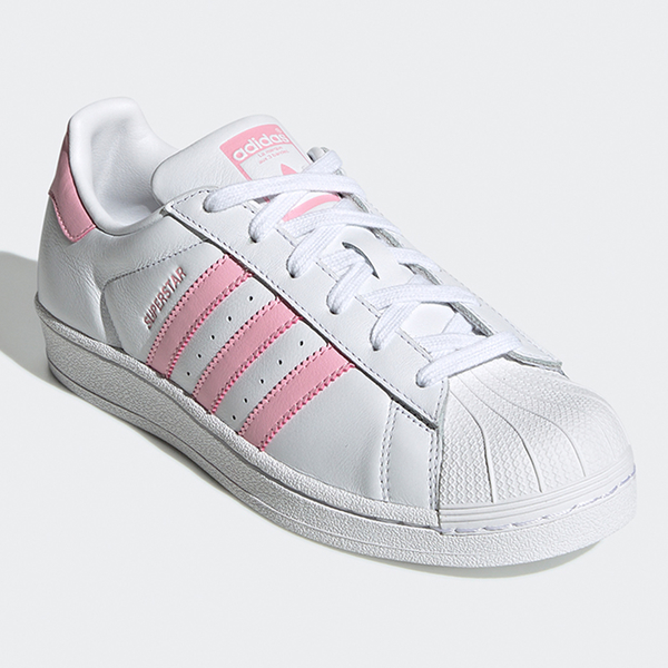 【現貨】ADIDAS SUPERSTAR 女鞋 休閒 復古 皮革 白 粉【運動世界】FU7444 product thumbnail 3