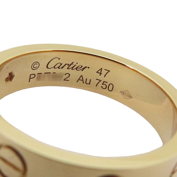 【二手名牌BRAND OFF】Cartier 卡地亞 Love系列 單鑽 18K玫瑰金 戒指 #47 B40507 product thumbnail 5