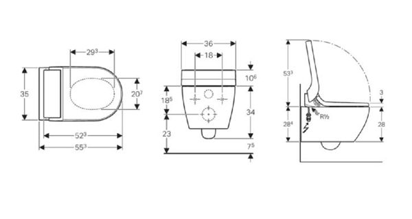 【麗室衛浴】瑞士 GEBERIT AquaClean Tuma 懸吊式電腦馬桶 146.294.FW.1銀/146.294.11.1白 product thumbnail 5