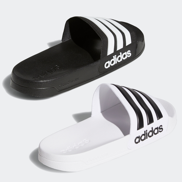 ADIDAS ADILETTE CLOUDFOAM 男鞋 女鞋 拖鞋 防水 海灘 黑 / 白【運動世界】AQ1701 / AQ1702 product thumbnail 3