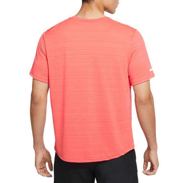 NIKE DRI-FIT MILER 男裝 短袖 輕盈 透氣 乾爽 休閒 慢跑 反光 橘【運動世界】CU5993-814 product thumbnail 3