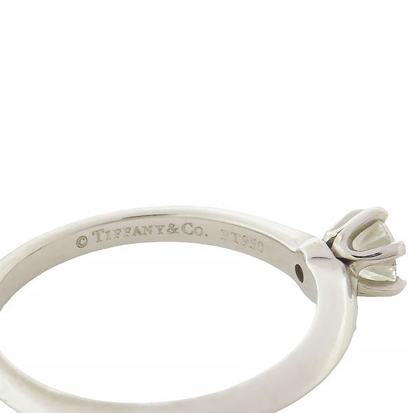 【二手名牌BRAND OFF】Tiffany & Co 蒂芬妮 Tiffany Setting 0.30CT 鑽石 PT950 鉑金戒指 product thumbnail 7