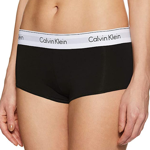 Calvin Klein 女棉質彈性平口內褲