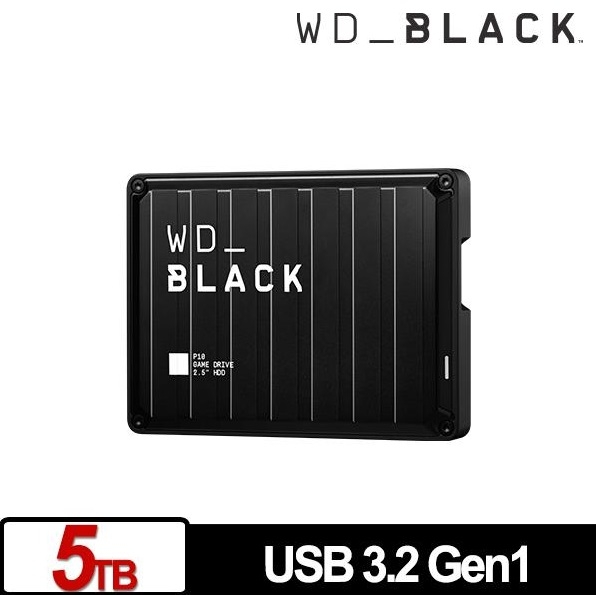 WD 黑標 P10 Game Drive 5TB 2.5吋電競行動硬碟