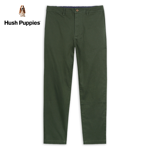 hush puppies 長褲 男裝素色後鬆緊彈力修身長褲