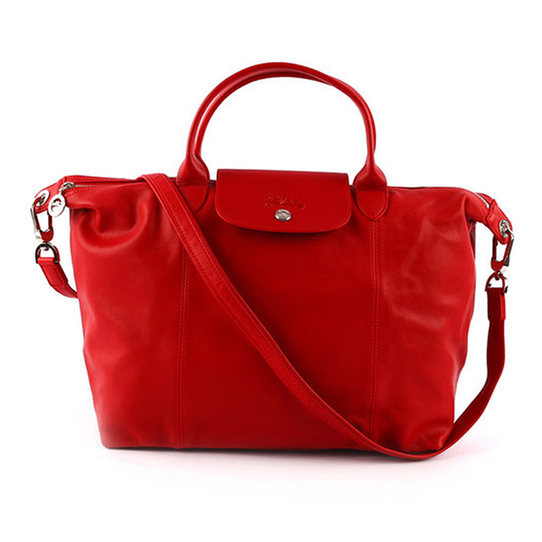 Longchamp Le Pliage Cuir Medium Red 1515 737 045