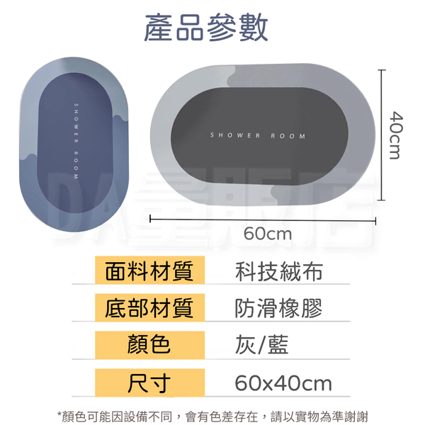 硅藻土地墊 珪藻土 腳踏墊 門墊 吸水 防滑 速乾 廁所 浴室 矽藻土 product thumbnail 7