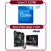 Intel i7-12700 + 華碩 ROG STRIX B660-F GAMING WIFI 主機板