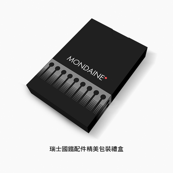 庫存出清 MONDAINE瑞士國鐵視窗牛皮名片夾十字紋-黑 XW-160401C