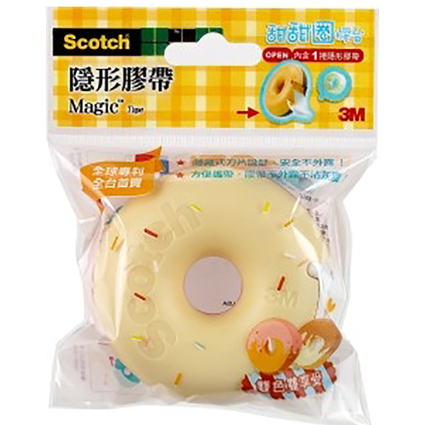 3M™ Scotch® 思高牌 甜甜圈隱形膠帶(奶油色) NO.810DD-5