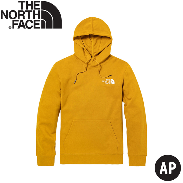 【The North Face 男 保暖長袖連帽T恤 AP《黃》】5AZF/大學T/帽T/連帽上衣/休閒長袖