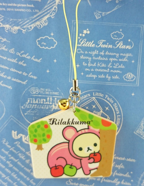 【震撼精品百貨】Rilakkuma San-X 拉拉熊懶懶熊~御守吊飾_松鼠_粉