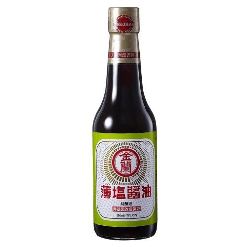 金蘭薄鹽醬油(非基因改造黃豆)500ml【愛買】 product thumbnail 2