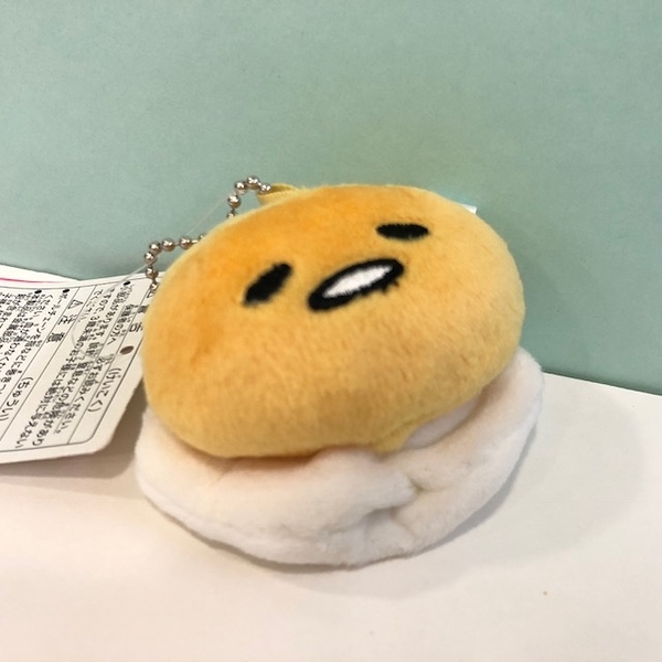 【震撼精品百貨】蛋黃哥Gudetama~三麗鷗GUDETAMA絨毛娃娃吊飾-荷包蛋#09782