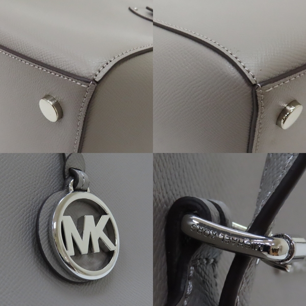 【二手名牌BRAND OFF】MICHAEL KORS 麥可寇斯 灰色 牛皮 Jet 托特包 銀扣 product thumbnail 9