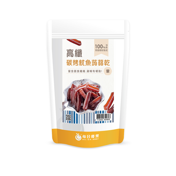 高纖碳烤魷魚蒟蒻乾180G 每日優果 product thumbnail 3