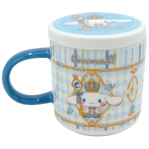 【震撼精品百貨】大耳狗_Cinnamoroll~日本Sanrio三麗鷗 大耳狗陶瓷馬克杯附蓋400ml角色款*28075