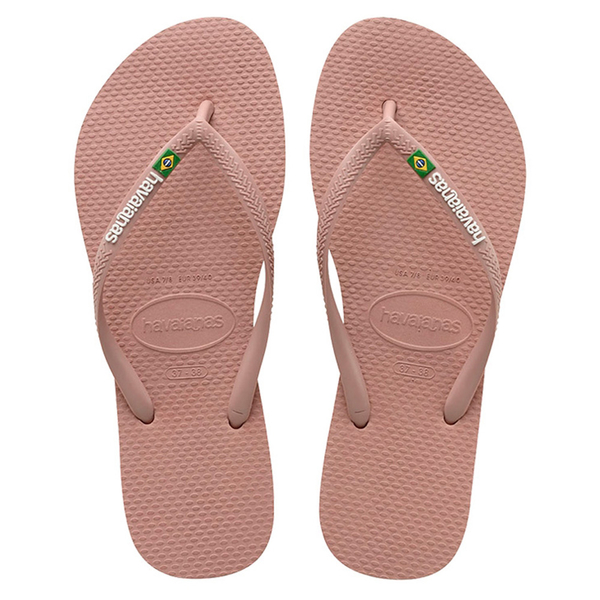 HAVAIANAS 哈瓦仕 WMNS 人字拖 SLIM BRASI 國旗 番紅花 拖鞋 女 (布魯克林) 41407133544U