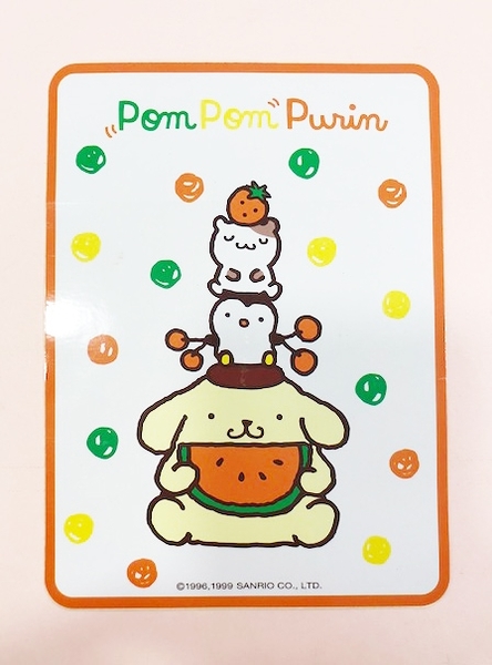 【震撼精品百貨】Pom Pom Purin 布丁狗~大貼紙-西瓜#67023