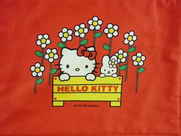 【震撼精品百貨】Hello Kitty 凱蒂貓~餐墊-復古白花紅【共1款】 product thumbnail 2