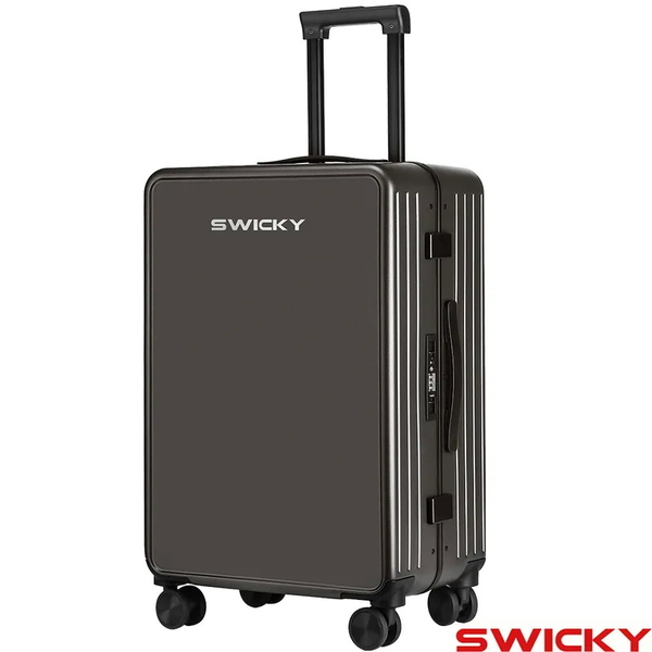 【SWICKY】20吋 窄邊細框時尚鋁框箱 PC靜音輪 行李箱/登機箱-5色可選 product thumbnail 5